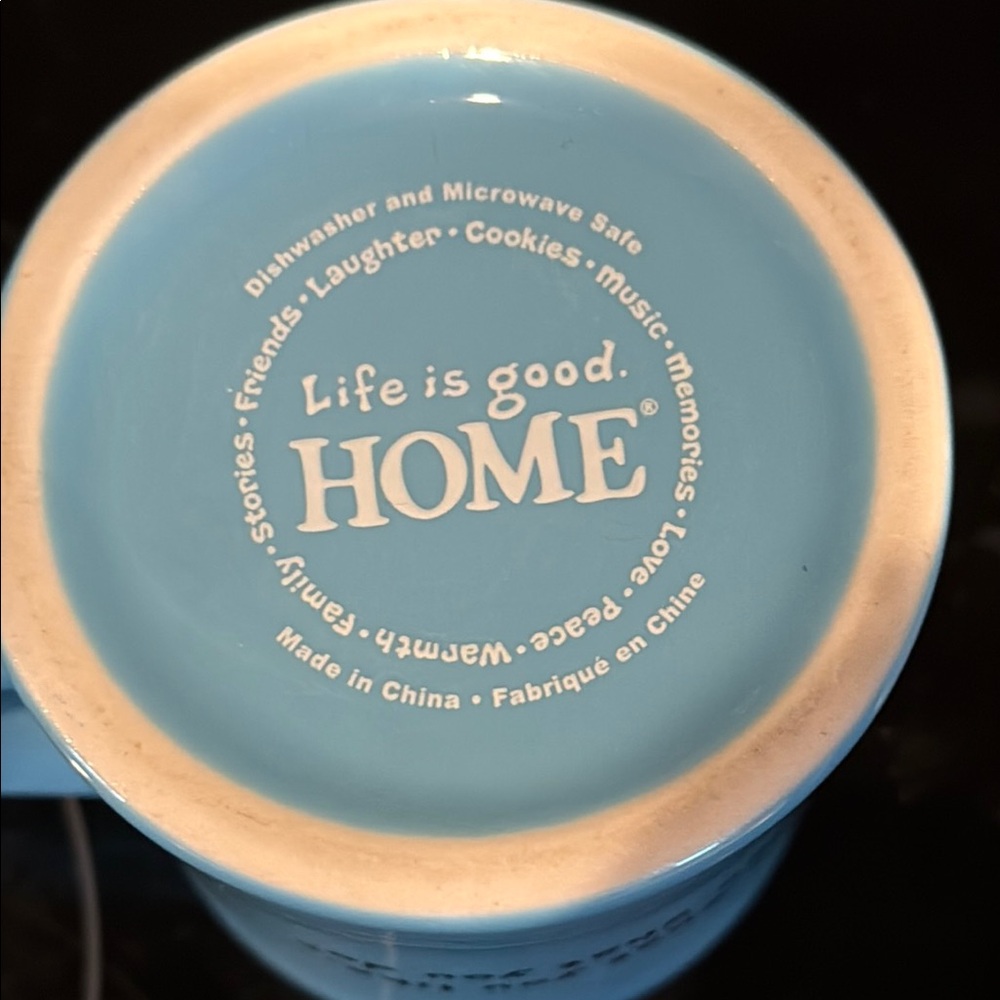 Life is Good Blue Anchor Mug - Picture 4 of 4
